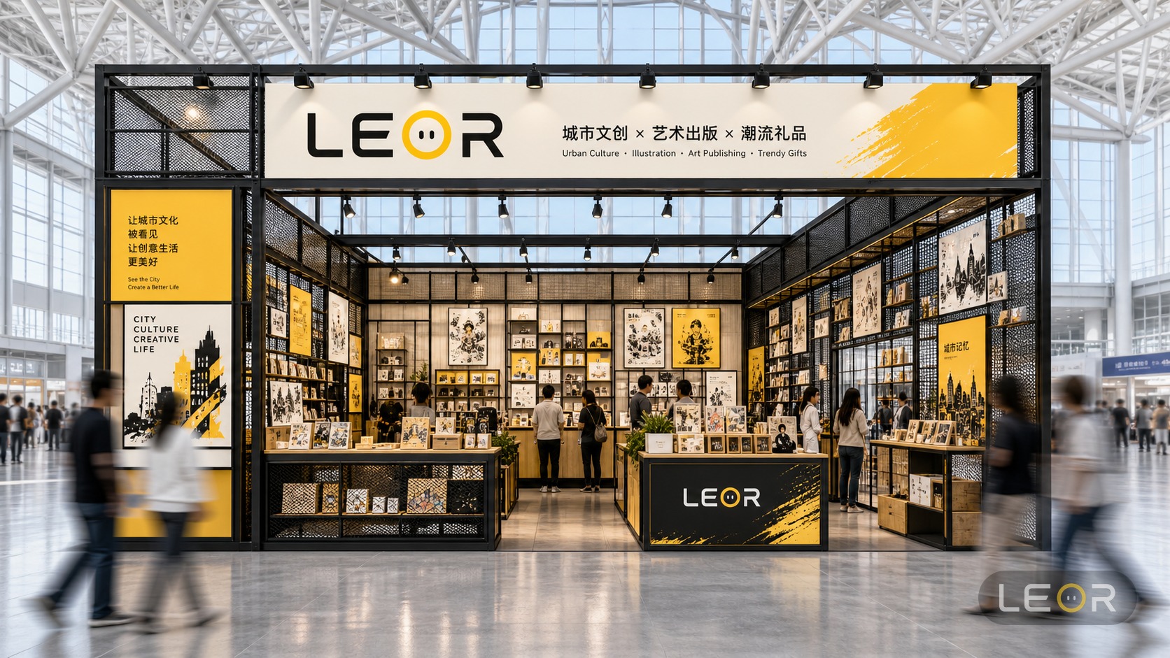 工业制造/装备展 12m x 6m = 72㎡ 专业工业风 AI展台设计效果图